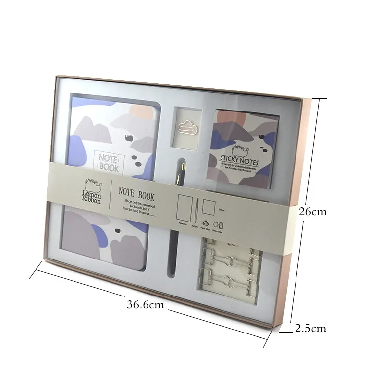 Custom back to school marble eco friendly office kawaii stationery gift set kids school supplies