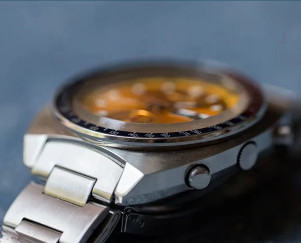 Luxury brand Pogue Pepsi bezel mechanical automatic watches chronograph rare vintage Watch for mens