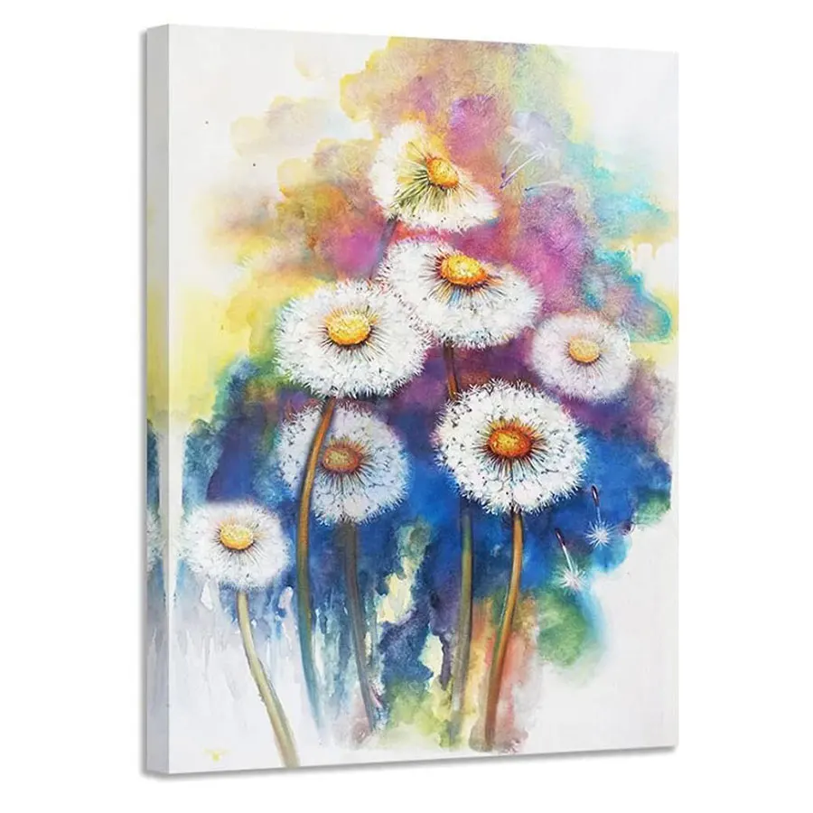 Original Art Modern Floral Art Print Beautiful Flower Painting on Canvas OEM&ODM for Wall Decoration