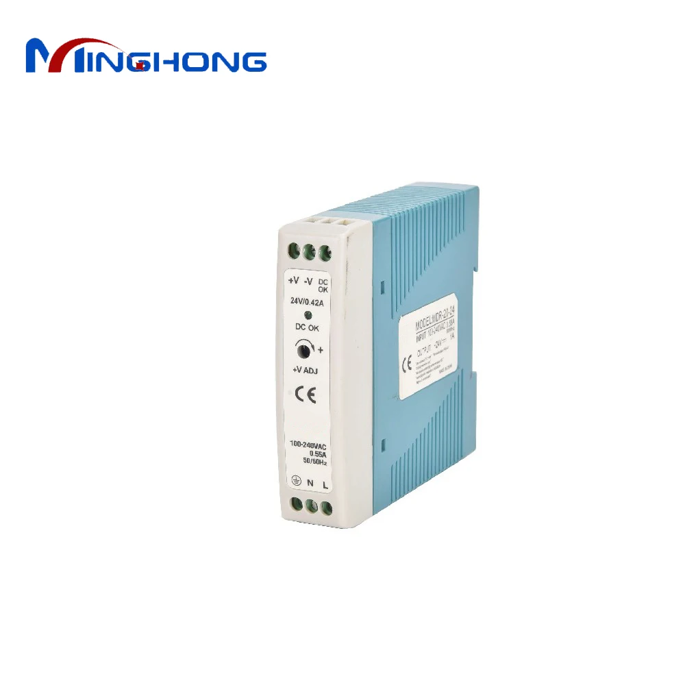 Hot sale Industry PSU power supply MDR-20-12 thin size 20w 12v din rail switch mode power supply with CE