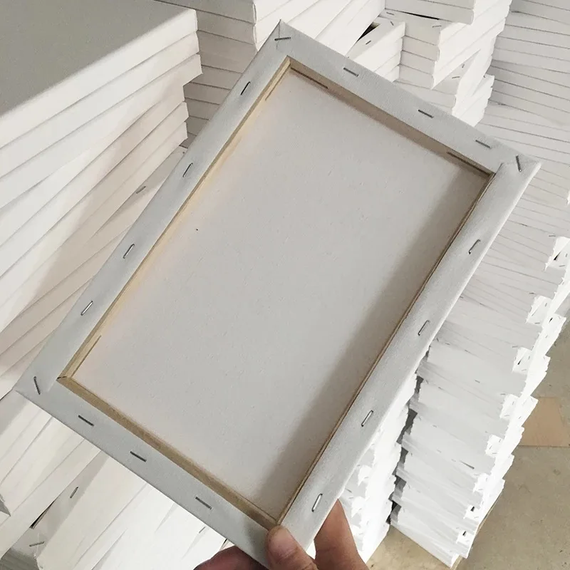 Art Supplies High Quality 20x25 Inch Pine Wood Blank Cotton Painting Canvas Customized Size Stretched Canvas Board for Painting