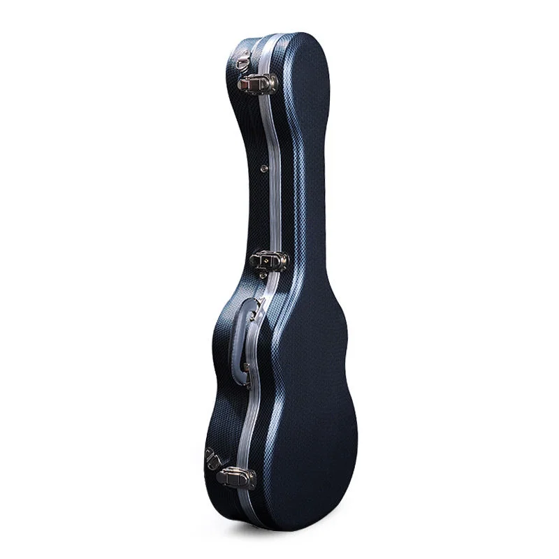 Factory Custom Abs Guitar Cases Wholesale Grey 7mm Long Plush Electrical Guitar Hard Case ukulele ABS CASE