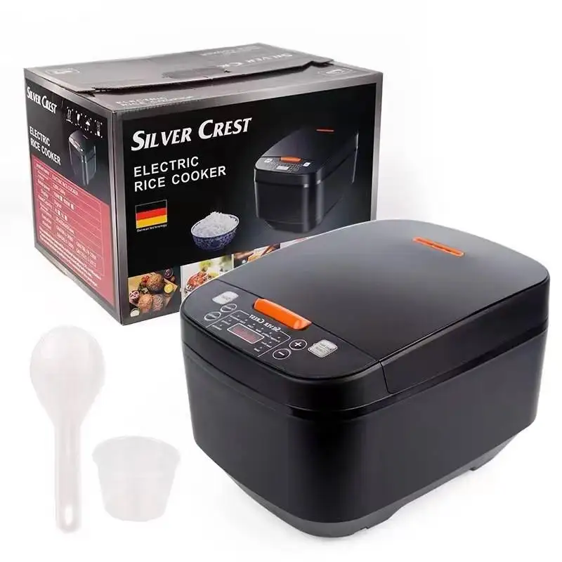 In Stock Silver Crest 5L Automatic Smart Digital Touch LCD Multi Non-Stick Silver crest Home Electric Digital Rice Cooker