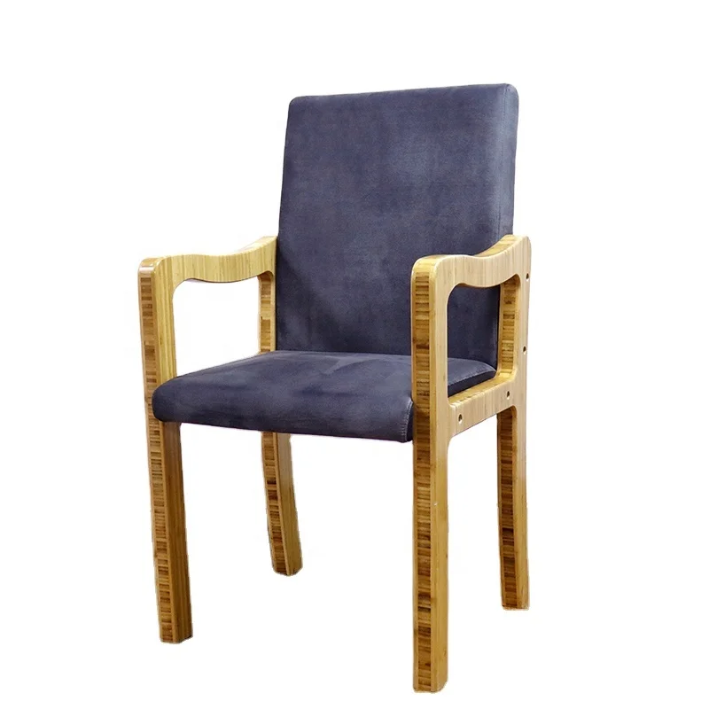 Bamboo Material Executive Conference Modern Office Chair with Sofa Cushion