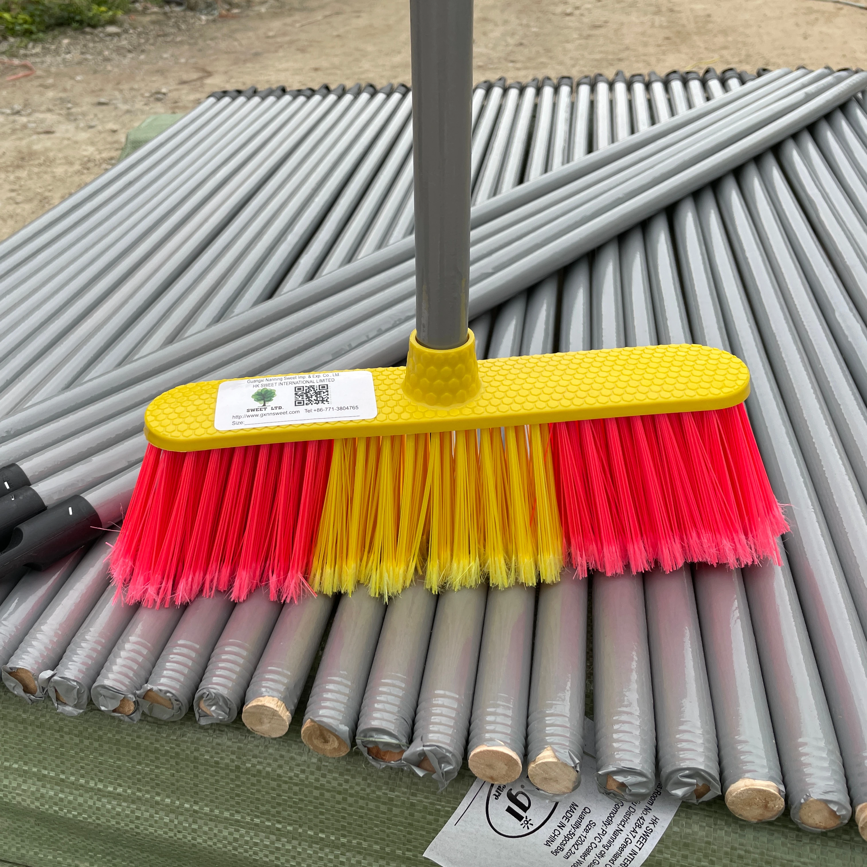 wholesale brand new soft broom head india with plastic bristle broom head