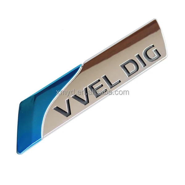 ABS Plastic 3D Chrome Letters & Numbers Car Model