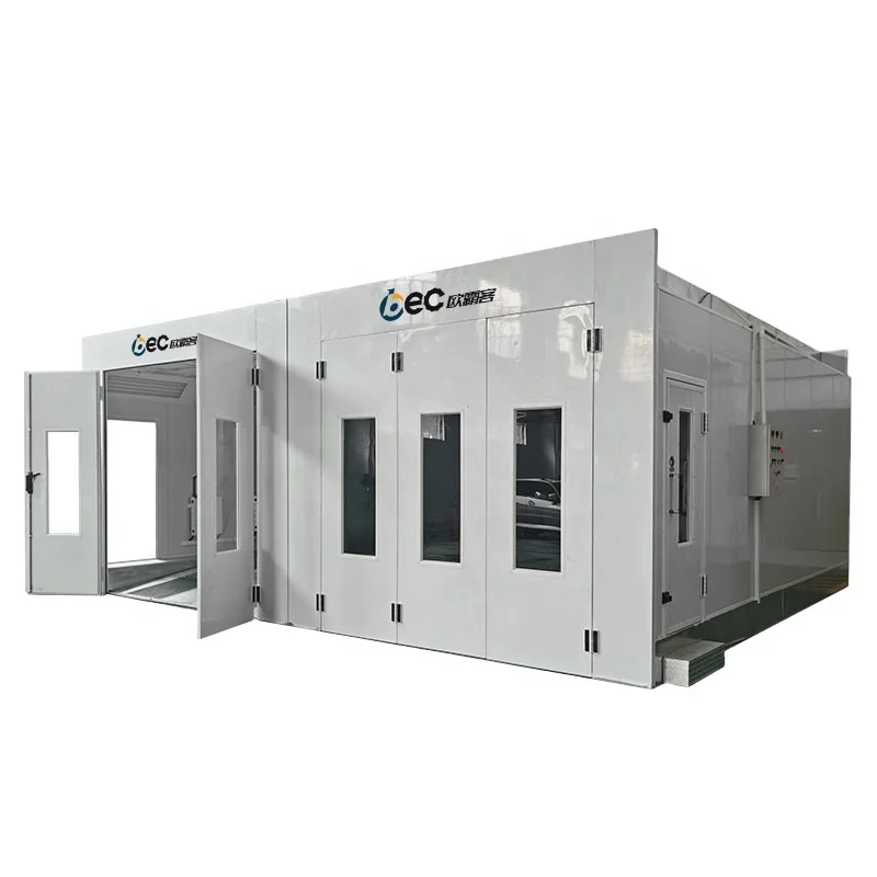 Electric/Diesel/Gas heating High efficiency spray paint lines Dust-free environment for paint job oven to paint cars max air