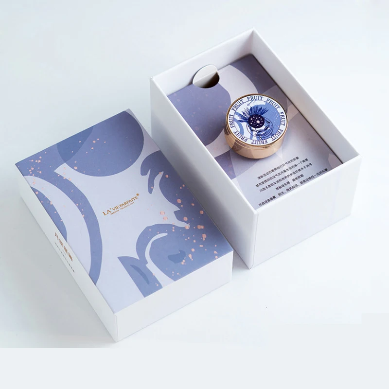 Wholesale Square Cardboard Box With Folding LOGO Printing For Aromatherapy Cosmetic Candle Gift Packaging Paper Box