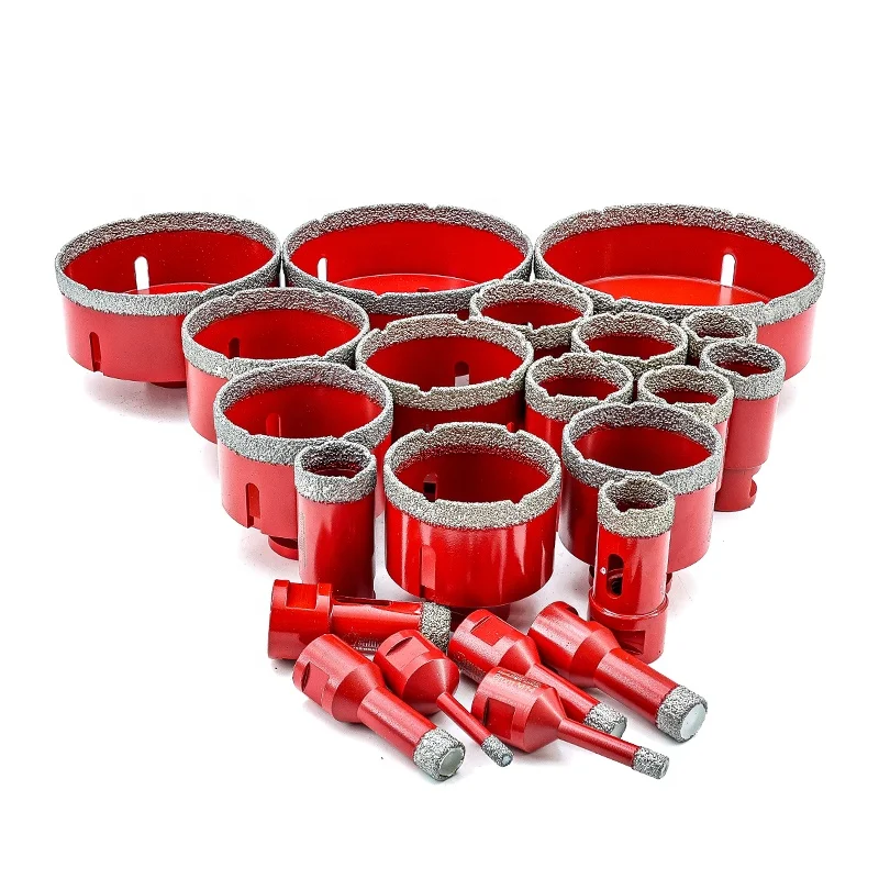 Vacuum Brazed Diameter 6-125mm Diamond Drill Core Bit Hole Cutter Hole Saw Tile Cutter for Porcelain Granite Marble Stone