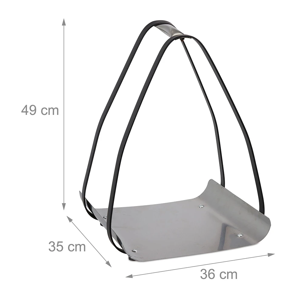 Heavy Duty Steel Fireplace Log Holder Indoor Log Rack Firewood Carrier Basket