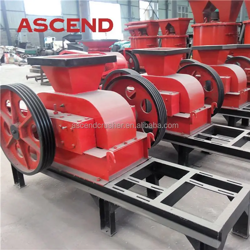 Камнедробилка среднего твердого камня 5-10 тонн в час маленькая вместимость двойная роликовая дробилка для и кварца из кремниевого