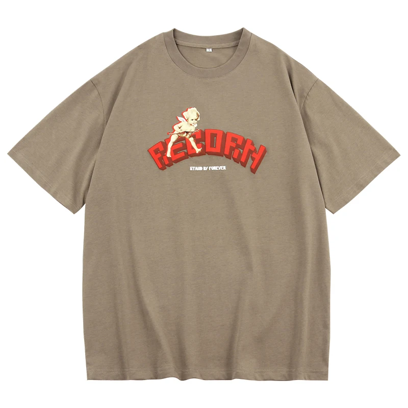 New fashion factory graphic t shirt oversize young men t shirt