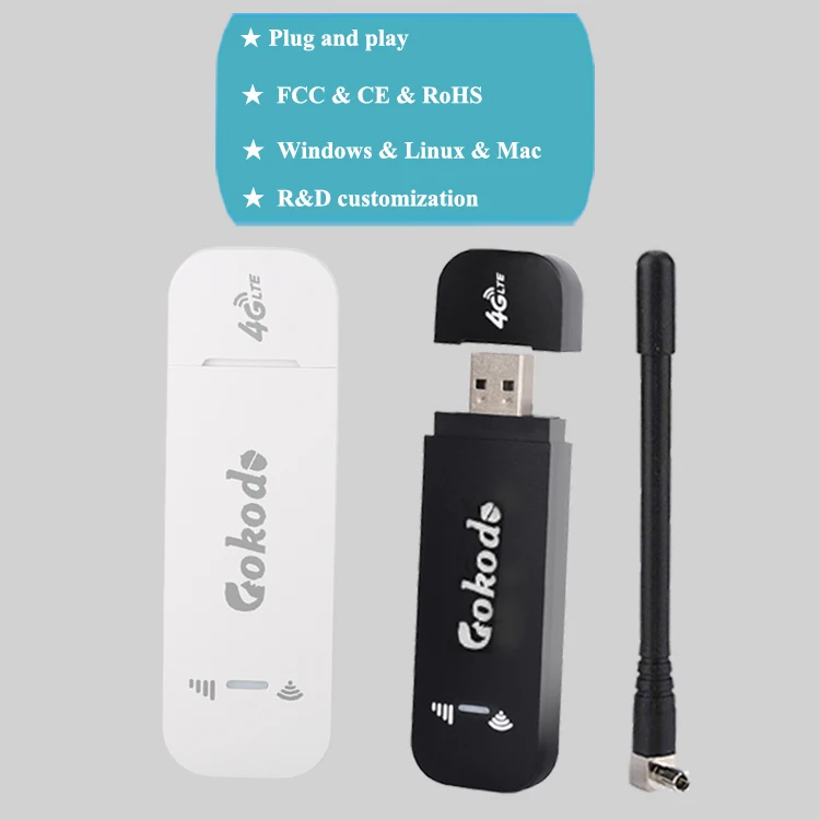 GOKODO U8-11 4G Modem Antena Wifi Router 4G Wingle Portable Unlocked 4g USB Dongle with Sim Card Slot