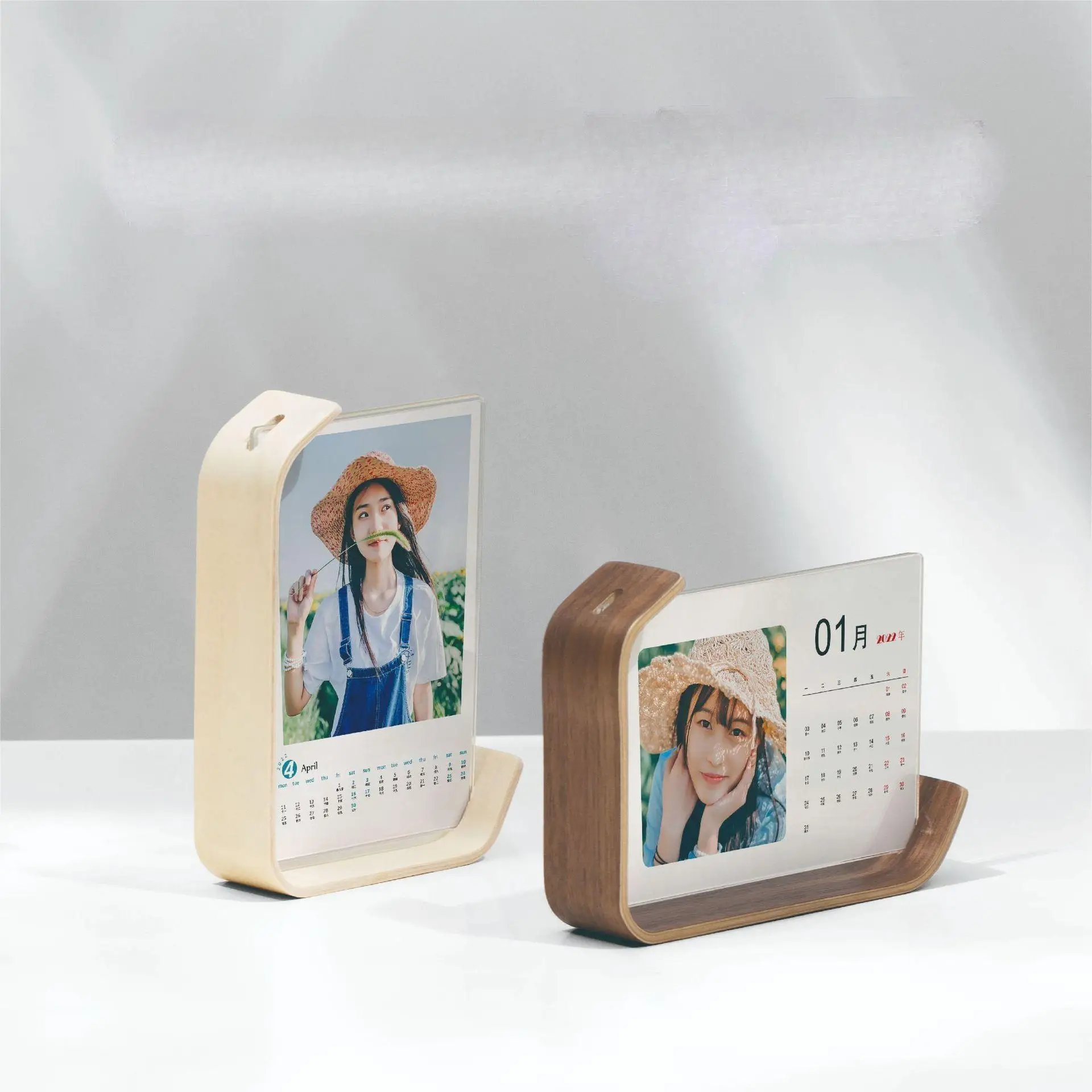 Wood photo frame with acrylic photo frame