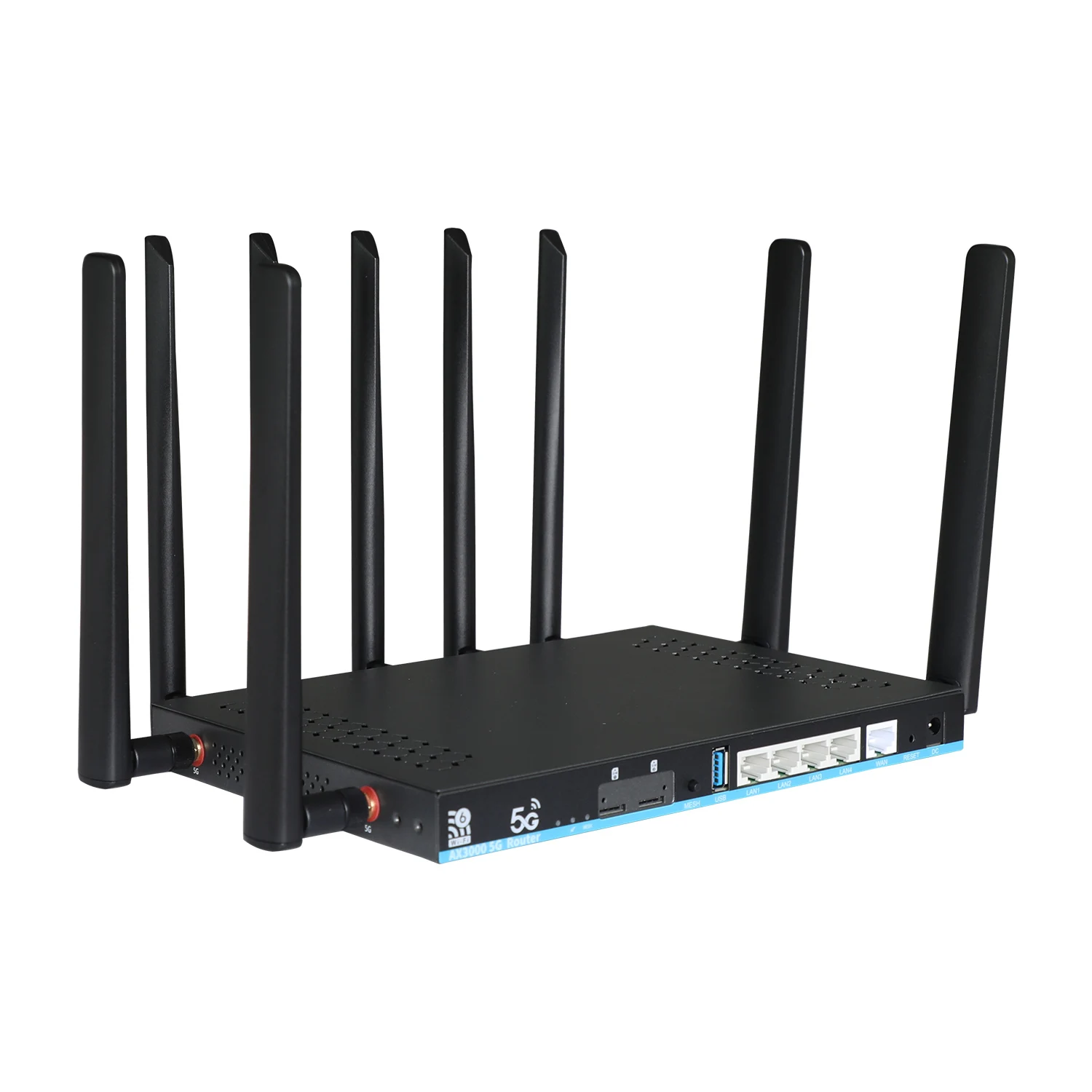 5G Gigabit Dualband Openwrt Wifi6 Router 1G DDR4 High Test Speed 5G Wifi Router With Multi Sim Card Slot