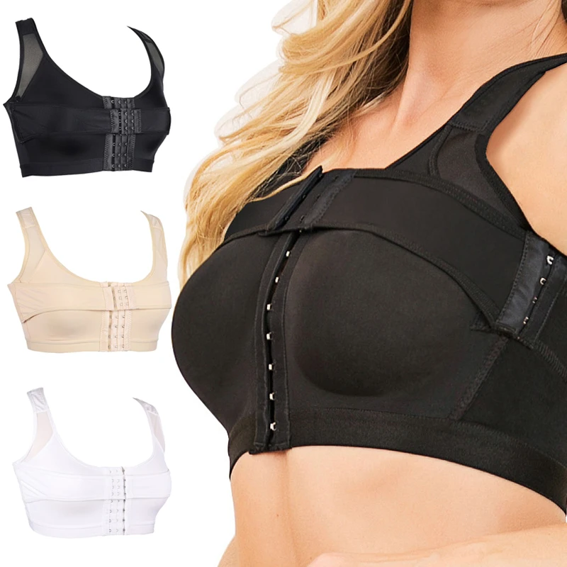 Wholesale Breathable Front Closure Posture Corrector Body Shaper Support Band Post Surgery Bra