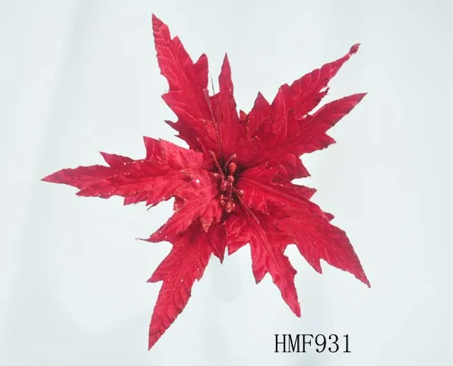 Hi-Q flower wreaths artificial flower poinsettia for Christmas and party  wholesale