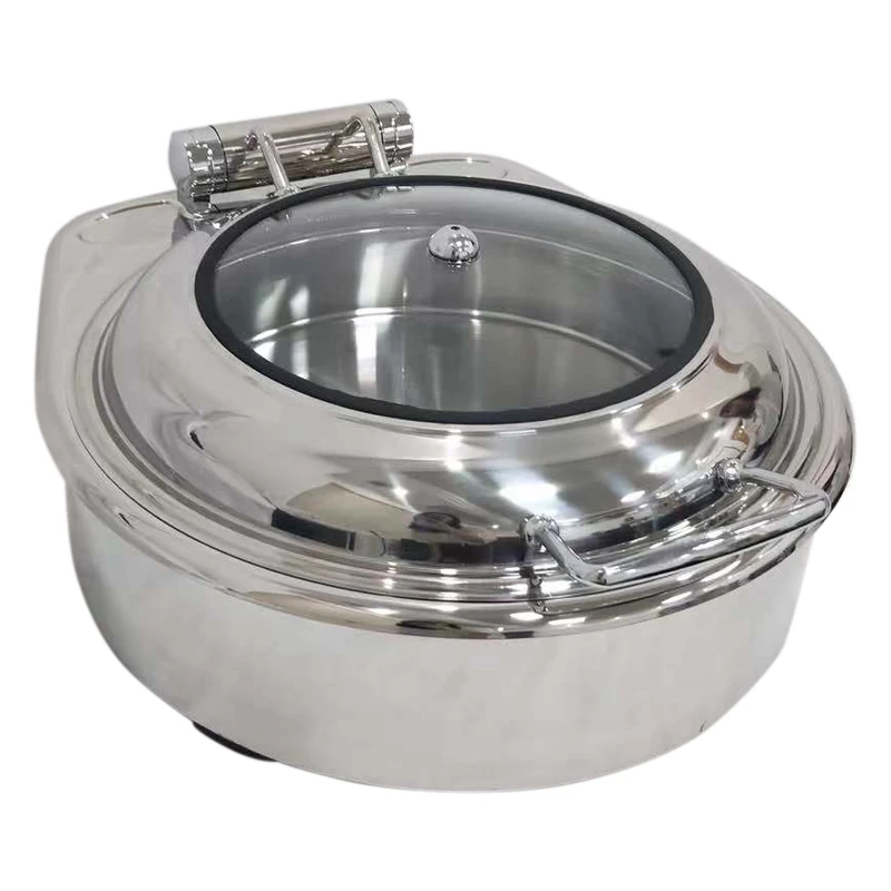 Prometheus High Quality Stainless Steel Round Buffet Buffet Set Chafing Dish Commercial Chafing Dish
