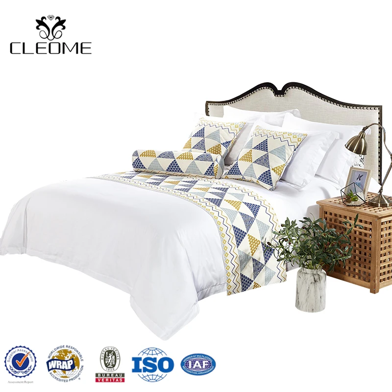 Hotel Luxury 100% Cotton Comforter Bedding Set Double Size Bed Sheet Set