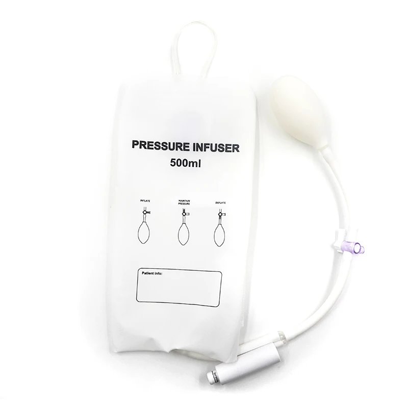 Factory Supply 500ml 1000ml Pressure Clinic Equipment Pressure Infusion Bag