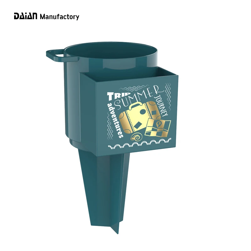 Daian Factory Hot Selling Double Wall Plastic ABS Beach Cup Sand Cup Holder