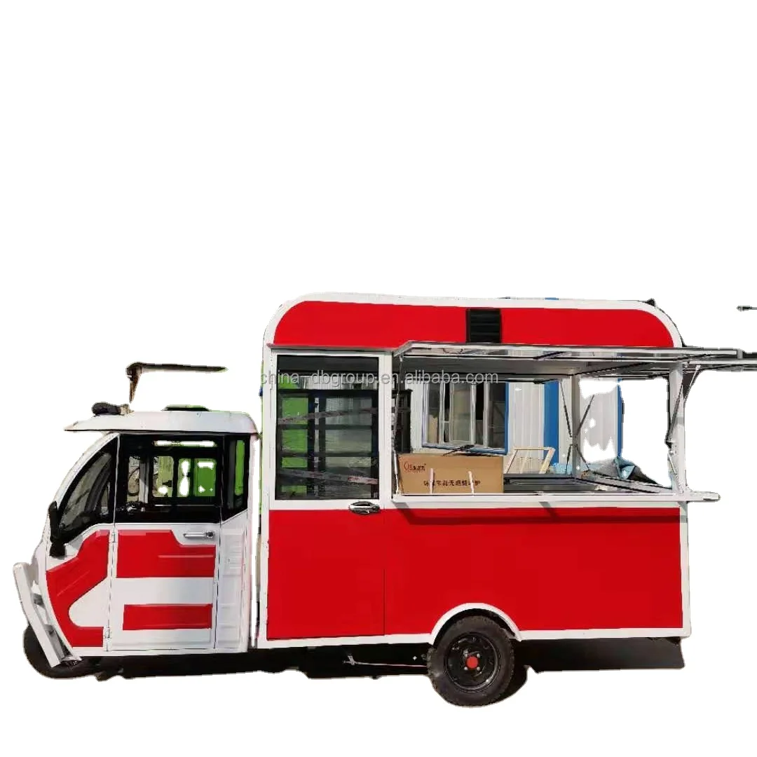 Street Food Van Fruits Electric Tricycle Australian Standard Ice Cream Hot Dog Cart Piaggio Ape Gas Food Truck