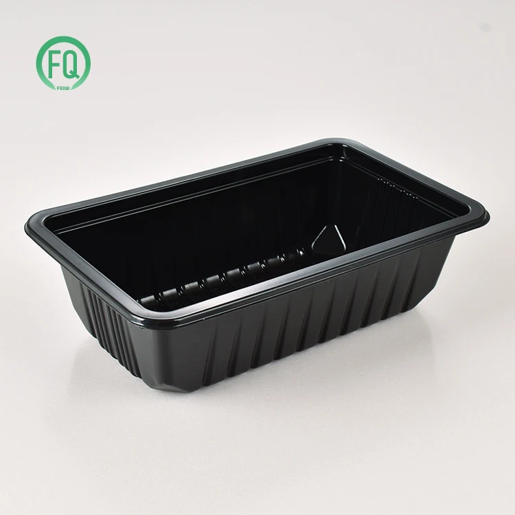 Food grade plastic container box PP tray fresh meat for frozen foods  tray