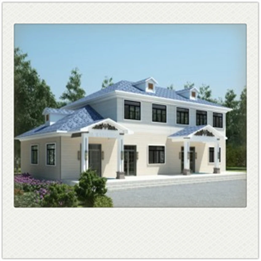 Роскошные стальные конструкции вилл Сделано в Китае сборный стальной дом виллы современный дизайн