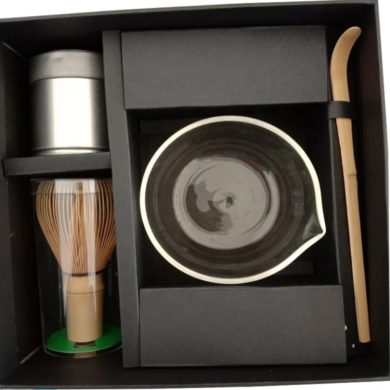 Classic Eco-friendly Bamboo Matcha Spoon Chashaku Wooden Powder Scoop for Matcha Bamboo Matcha Whisk Set