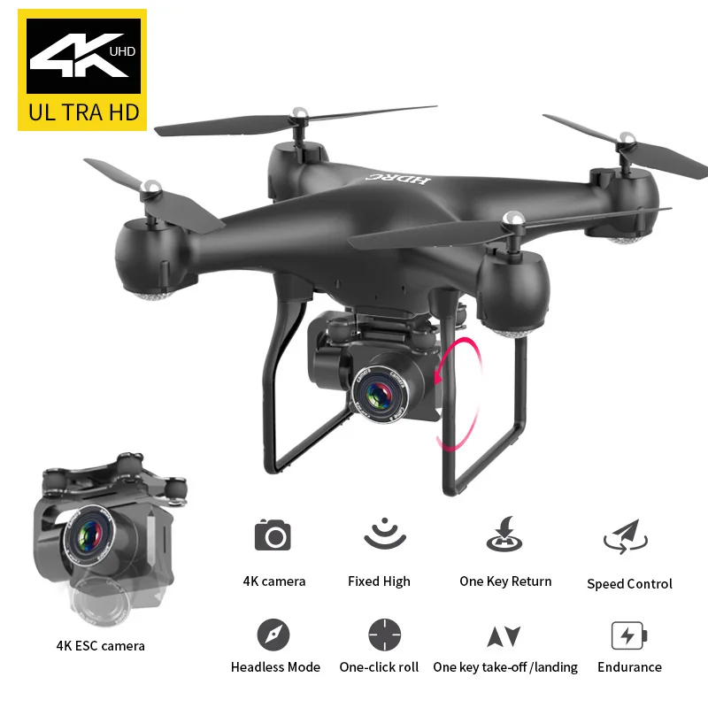 Foldable GPS FPV Drone with 4K HD Camera Live Video with GPS Return Home, Follow Me so on , RC Quadcopter for Beginners