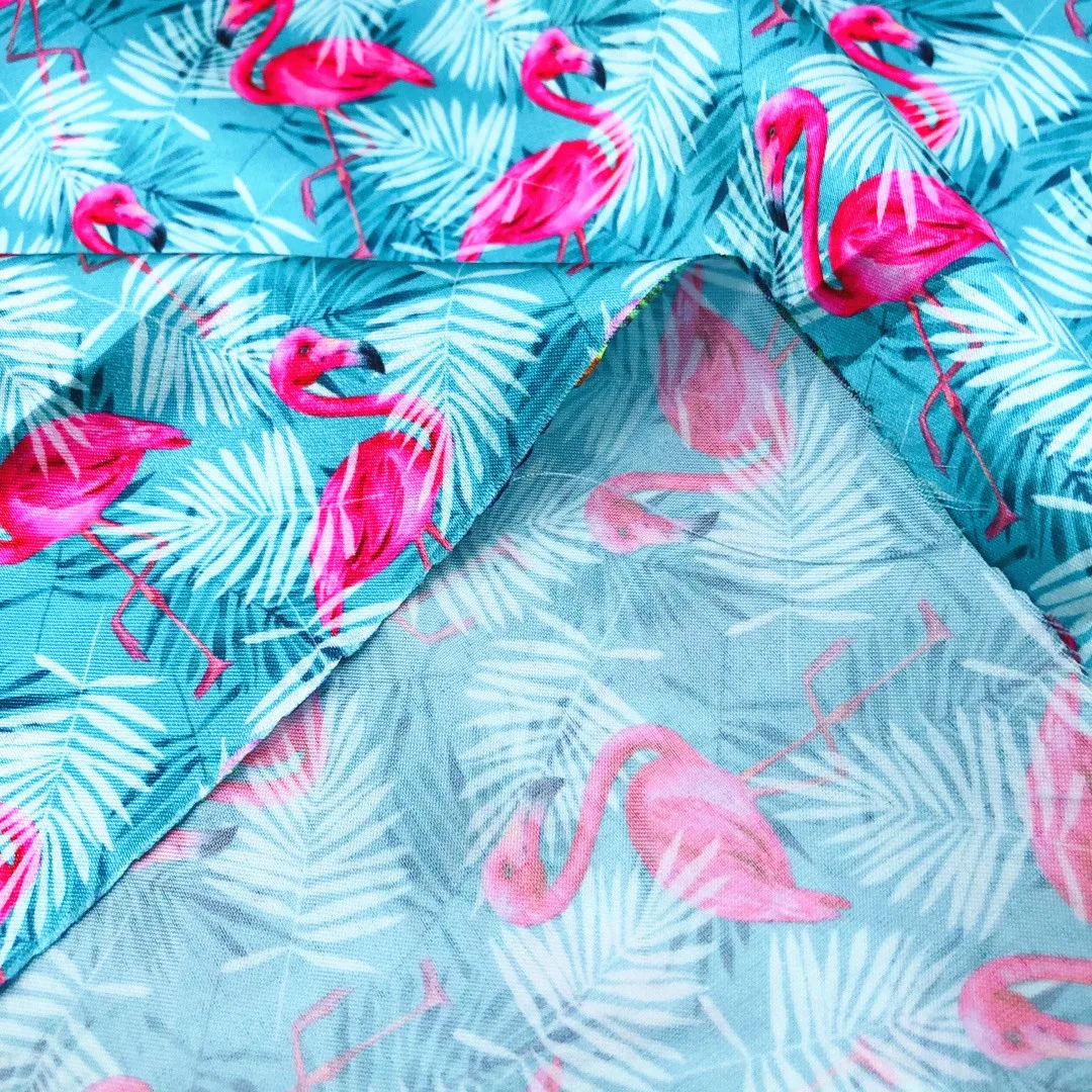 Оптовая продажа, 100% полиэфирная атласная ткань с цифровым принтом для атласной одежды