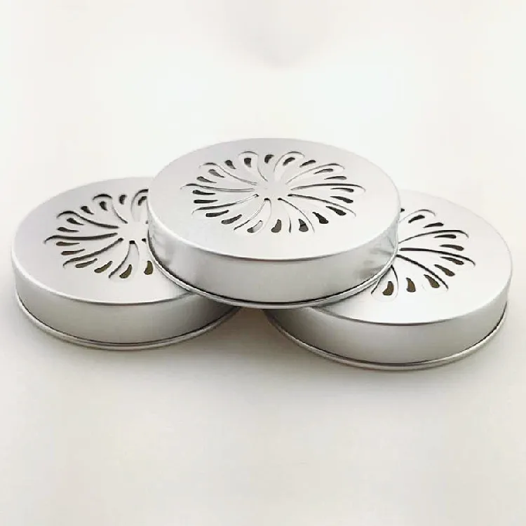 Custom Air Fresheners Reed Diffuser Bottle Accessories 28Mm Aluminium Plastic Lid Diffuser Bottle Cap With Hole
