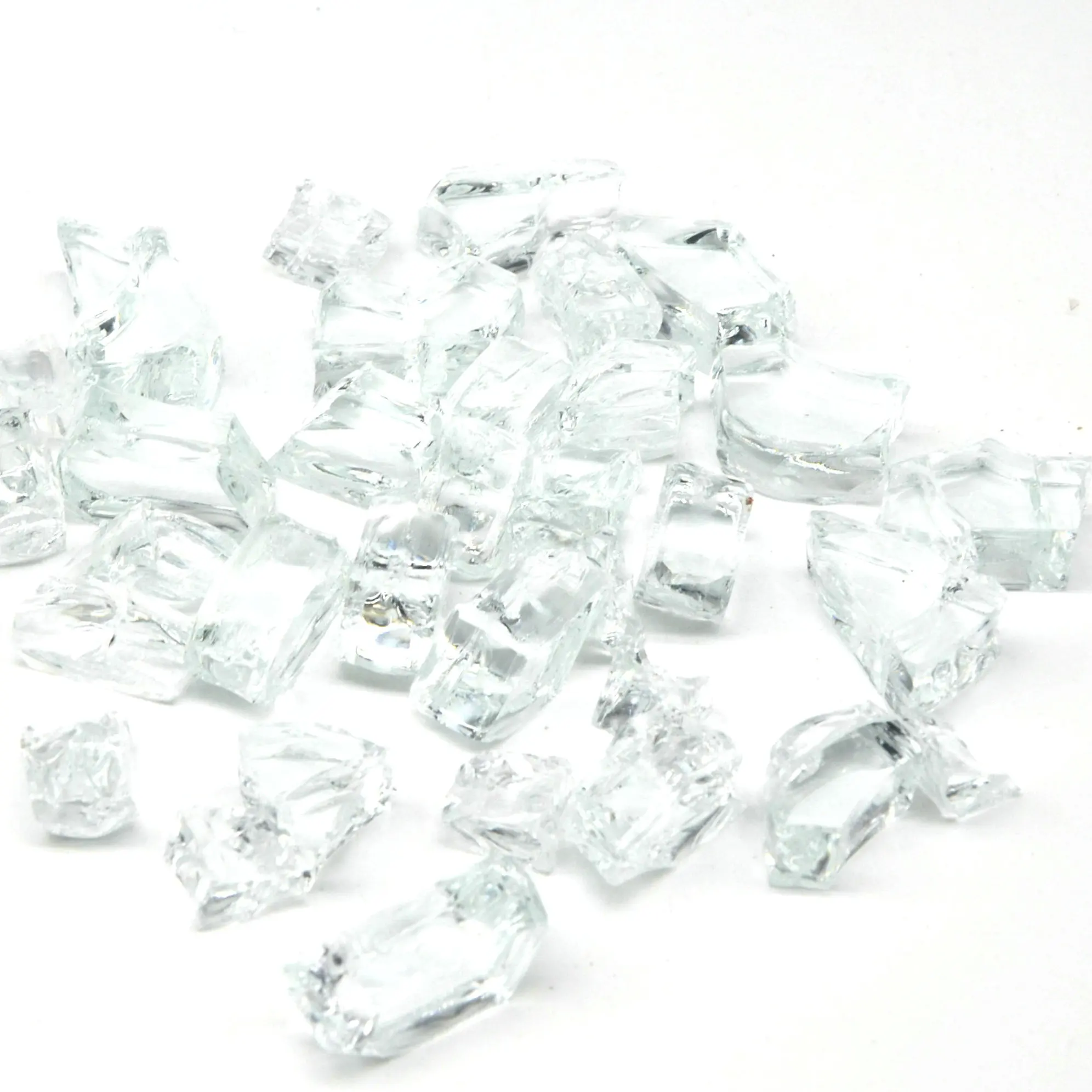 Superior quality ECO friendly and durable starfire landscaping tempered fire glass for fireplace and firepit