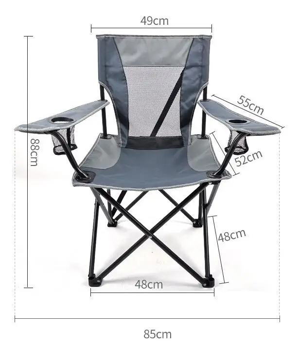 600d oxford cloth material folding chair portable folding armchair
