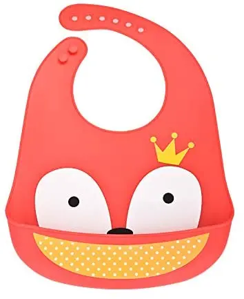 Cartoon Waterproof Silicone Baby Bibs Food dribble soft waterproof  toddler feeding bandana silicone bibs