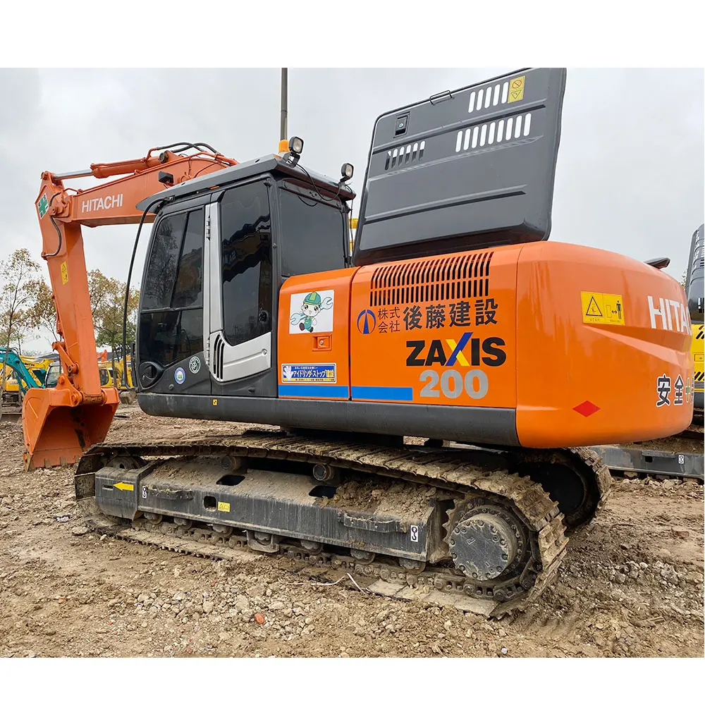 Used Excavator Hitachi Zaxis 200 20 Ton Original Japan Hitachi Zx200-3 EX200 hydraulic crawler digger excavator