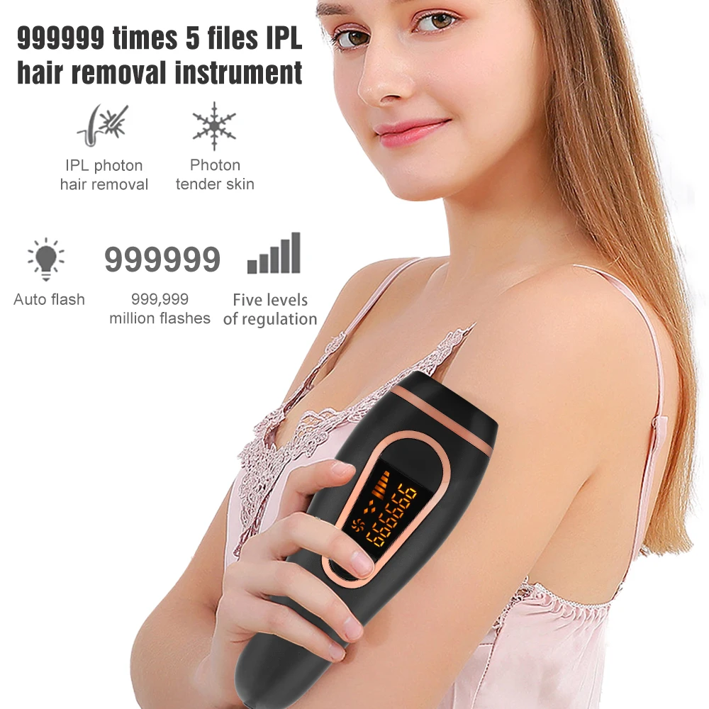 
Professional Permanent IPL Hair Removal Laser Epilator For Women 999999 Flash LCD Display Bikini Ipl Laser Hair Removal Machine 