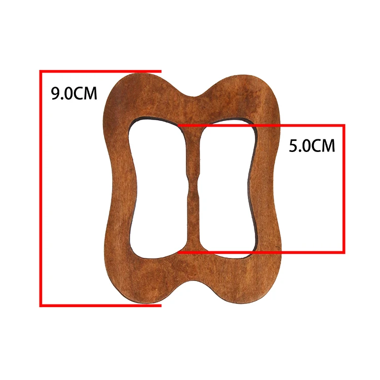 High-Quality New Design Wholesale Retro Popular  Wood Women Coat Belt Buckles