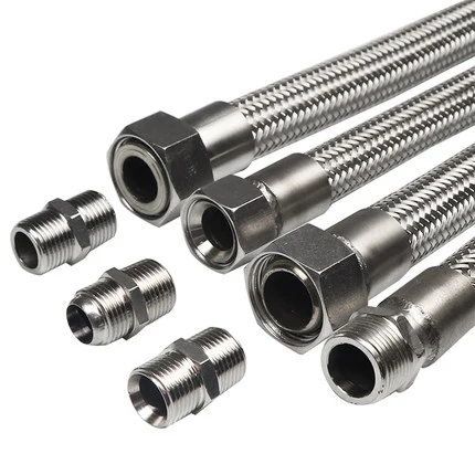 Corrugated Braided Metal Hose Air Gas Hose Pipe Bellows High Pressure Stainless Steel Flexible Hose