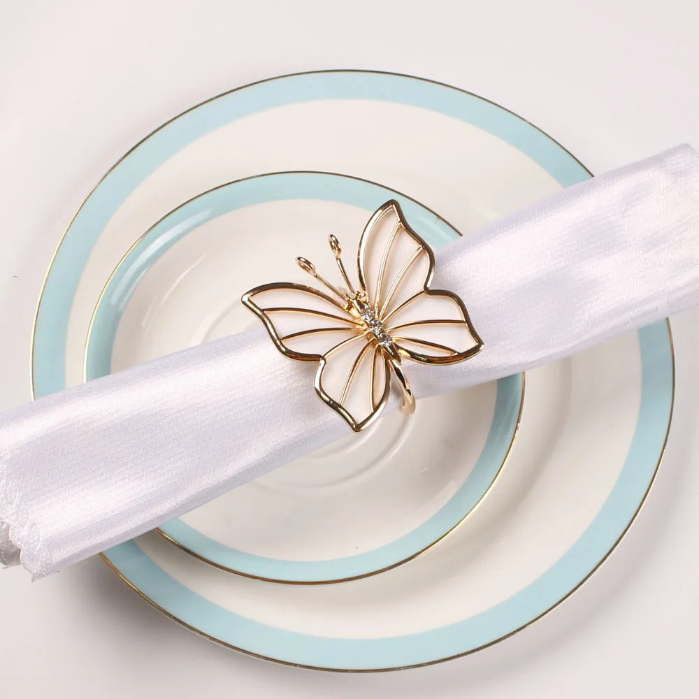  Servilletero Rose Gold Hotel Metal Accessories Technology OEM Surface Die Cast Feature Eco Material Decoration Napkin