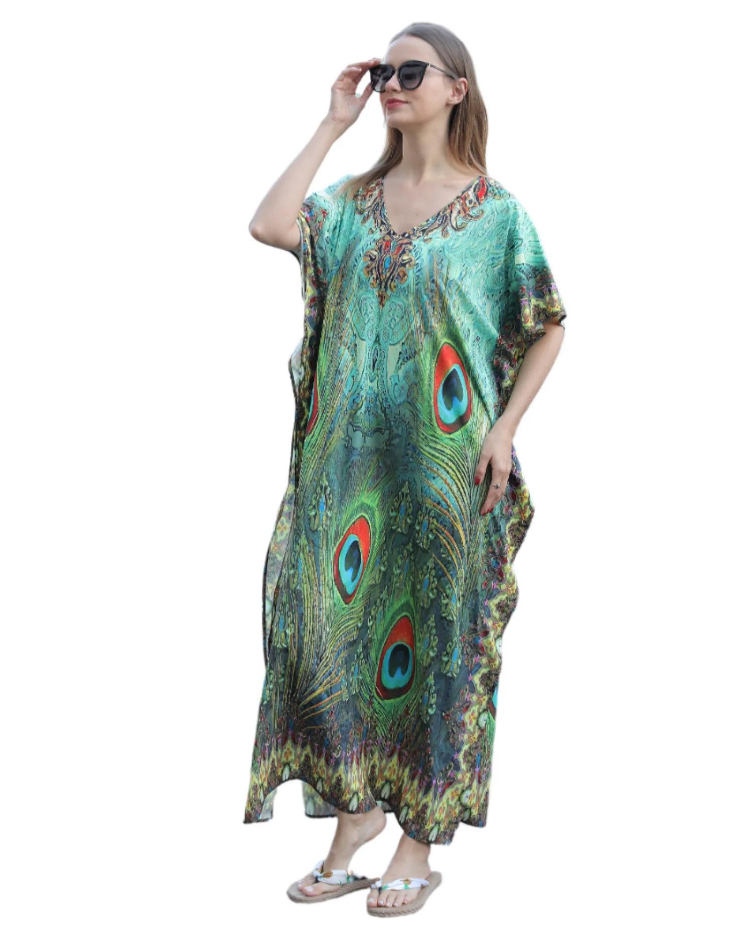 Kaftan Beach Wear Snake Skin Swimsuit cover up Kimono Plage Beach Robe Femme Long Dress Sarong Dress Wholesale Dropshipping