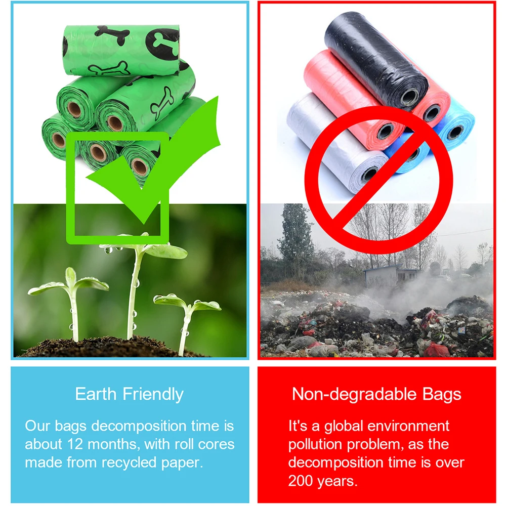 EcoFriendly Biodegradable Pet Waste Bags for Easy and Hygienic Disposal Compostable Dog Poop Bags