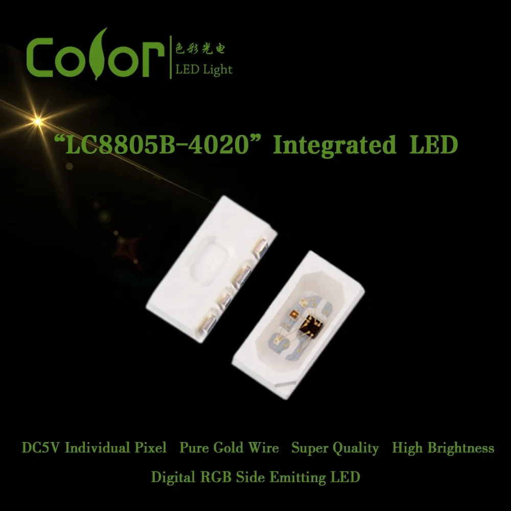 SK6812 Side View SMD 4020 LED Individually Addressable RGB LED Side Emitting