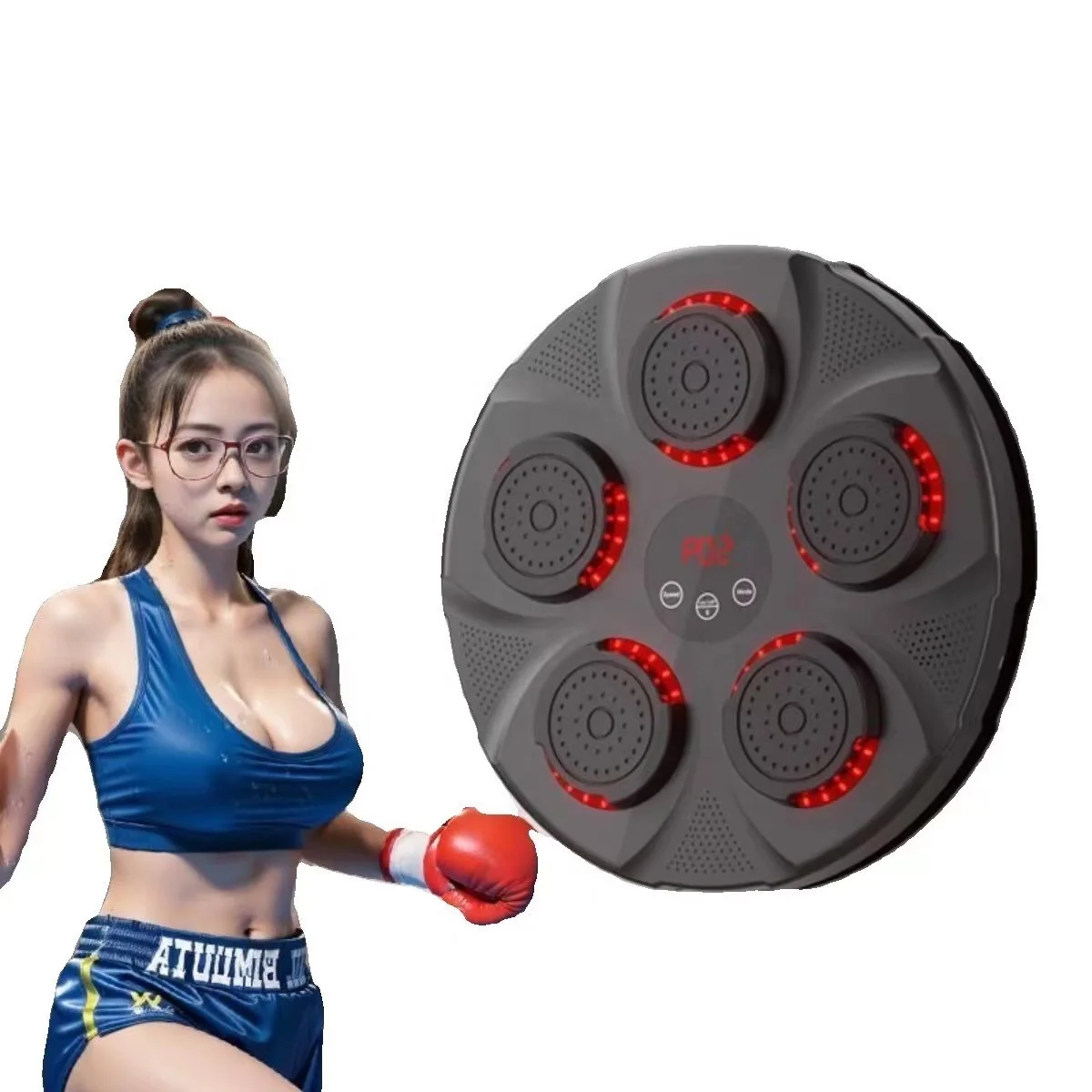 SP Home Workout Musical Boxing Machine with Gloves Music Boxing Training Machine Electric Smart Music Boxing Machine