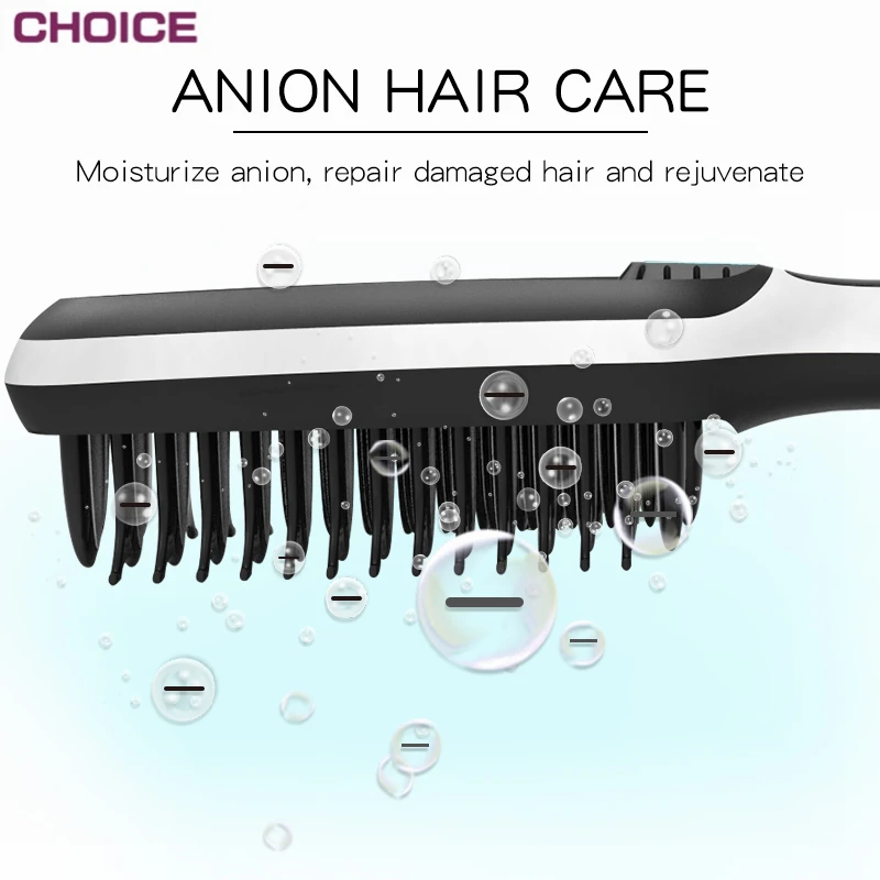 High Quality Professional Hair Massager Brush Mini Fast Ionic Ceramic Electric Hair Straightener Brush