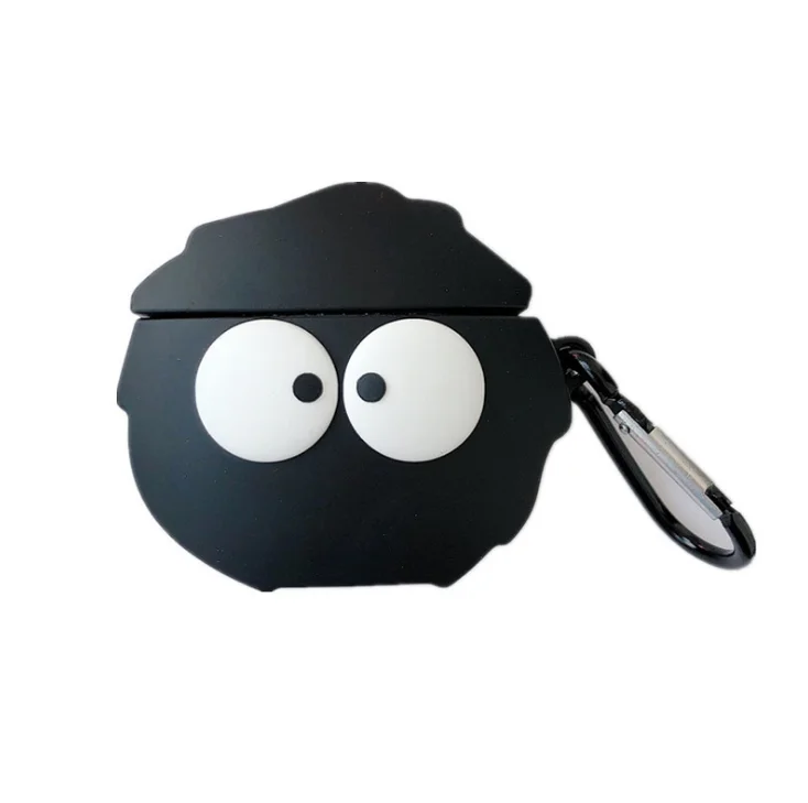 Черный чехол Totoro 3D с милым мультяшным рисунком для airpod, дизайнерский чехол для брикетов Airpods Pro