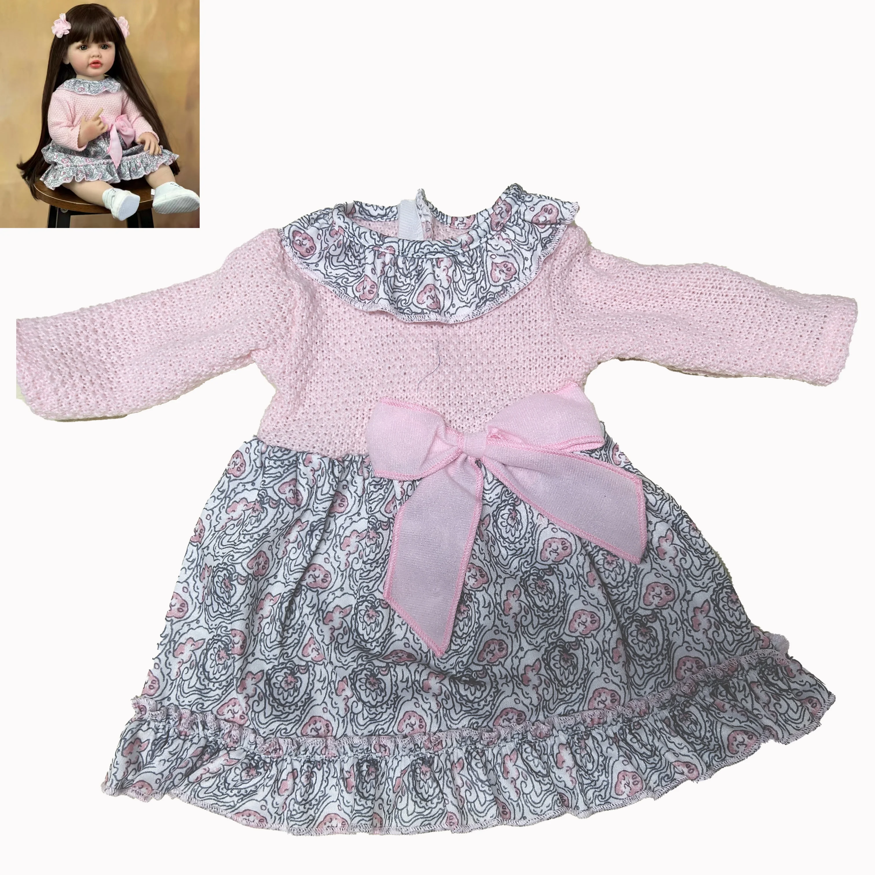 For Test Quality Low Moq American Style Girl Bebe Reborn Bomeca Doll Princess Dresses Clothes For Sale
