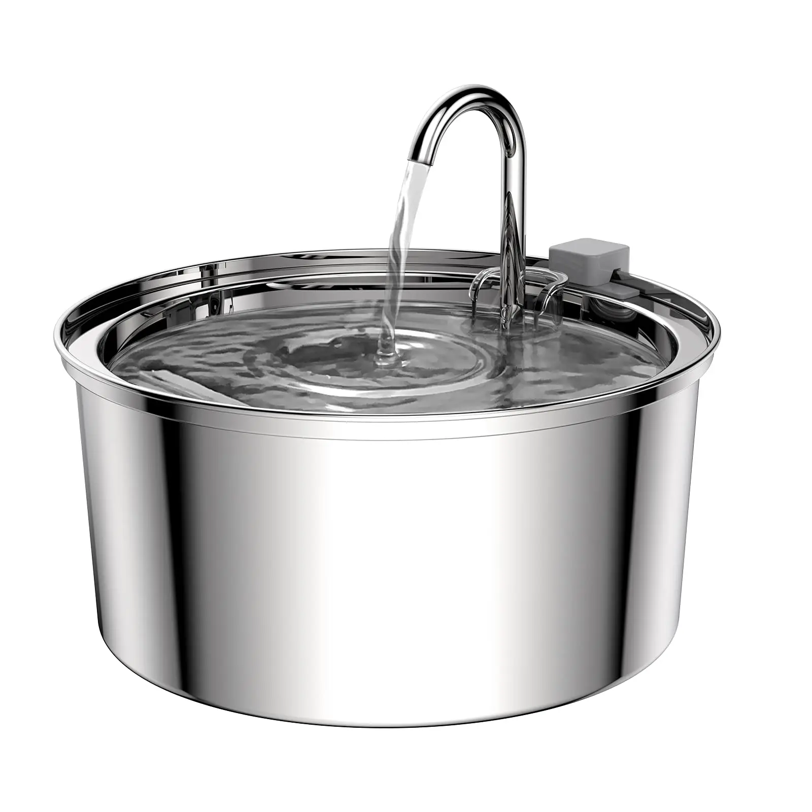 Petwant Manufacturer 3.2L Stainless Steel Automatic Cat Dog Water Dispenser Silent Water Pump Smart Pet Drinking Fountain