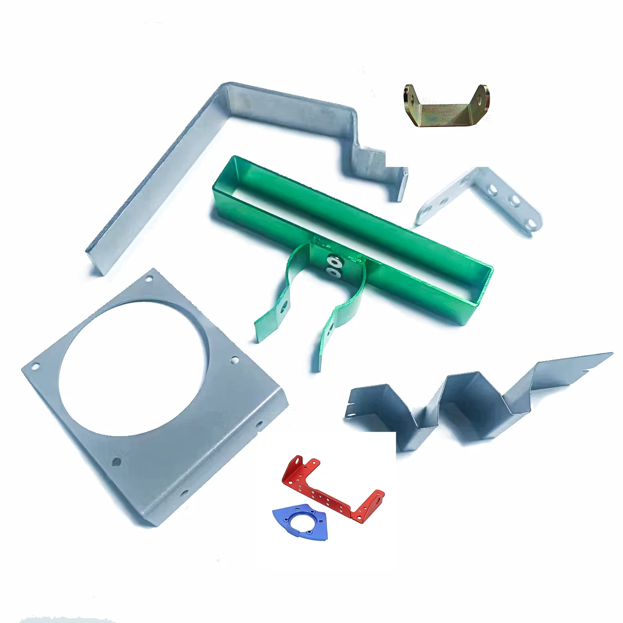 Custom cnc precision Carbon Steel Black Powder Coated stamping part Bending Parts Sheet Metal Fabrication metal case metal box