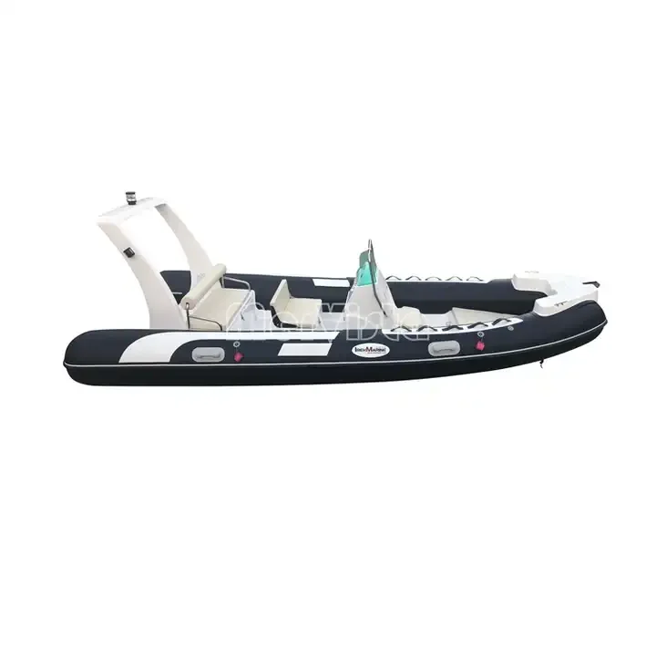 CE Europe Rowing Fiberglass Hull Inflatable Boat RIB520C Hypalon/PVC 8Capacity for sale